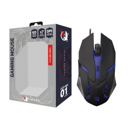 Mouse Gamer   XZZ-MO-01  Cableado  6D/2400 DPI  RGB  X-Lizzard