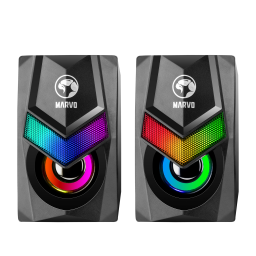 Parlantes Gamer   2x3W  RGB  USB  SG-118  Marvo