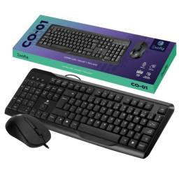 Combo USB   Teclado y Mouse  CO-01  Negro  Exofiz