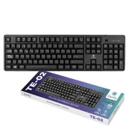 Teclado Inalmbrico   TE-02  Negro  Exofiz