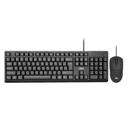 Combo USB   Teclado y mouse  KM160B16  Negro  AOC